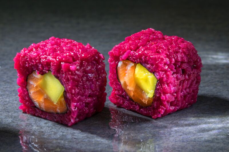 Rote Bete Lachs Mango inside out