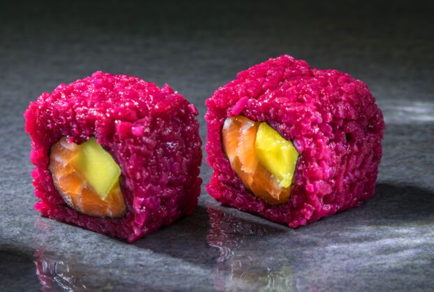 Rote Bete Lachs Mango inside out